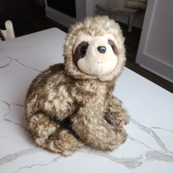 NWT Douglas Simona Sloth Plush Brown 13 Inch  Stuffed Animal Toy - Picture 1 of 7